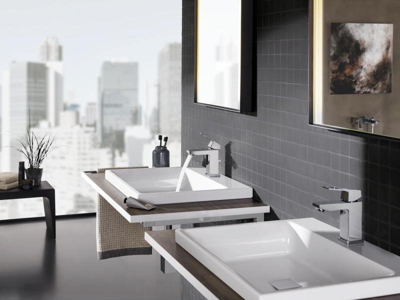Grohe Essence New M håndvaskarmatur m/bundventil - Børstet cool sunrise Grohe Essence New M håndvaskarmatur m/bundventil - Børstet cool sunrise