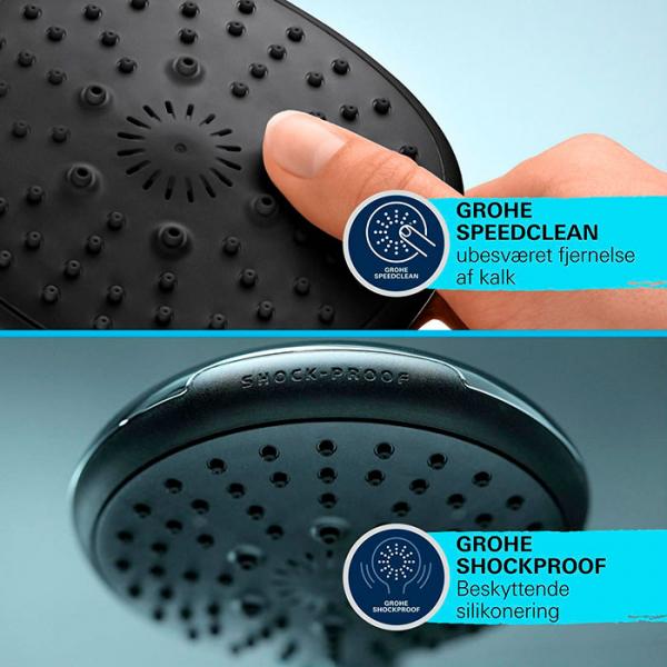 Grohe Vitalio Start 110 h&aring;ndbrusers&aelig;t - 1 spray