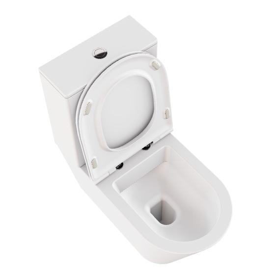 Lavabo Forma rimless gulvst&aring;ende toilet BTW inkl. s&aelig;de