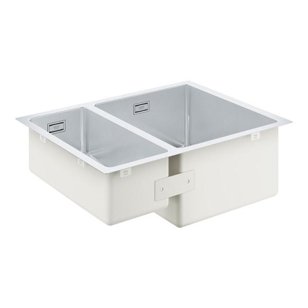 Grohe K700U k&oslash;kkenvask i rustfrit st&aring;l m/skyllesk&aring;l