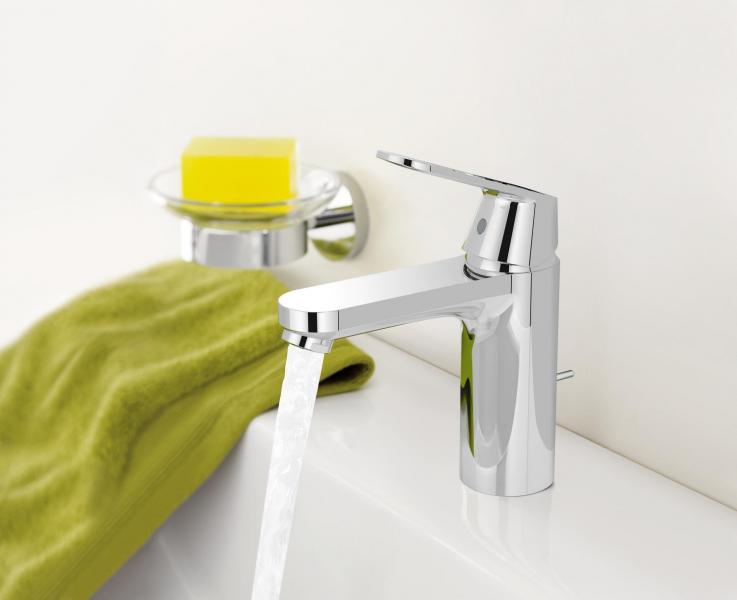 Grohe Eurosmart Cosmopolitan h&aring;ndvaskarmatur m/koldstart u/bundventil