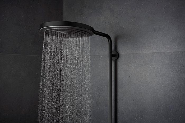 hansgrohe Pulsify S Puro 1jet & Tecturis komplet pakke til badev&aelig;relset - Mat sort