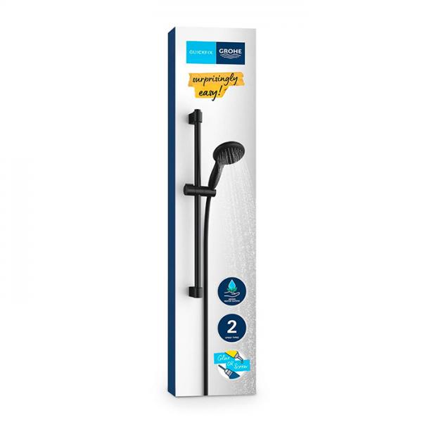Grohe Vitalio Start 110 bruses&aelig;t 2 sprays m/WaterSaving - Mat sort