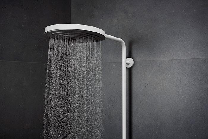 hansgrohe Pulsify S Puro 1jet & Tecturis komplet pakke til badev&aelig;relset - Mat hvid