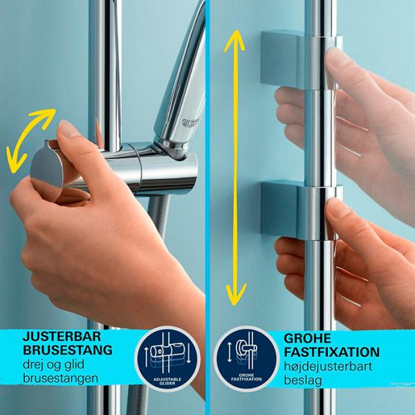 Grohe Vitalio Comfort 110 bruses&aelig;t 2 sprays