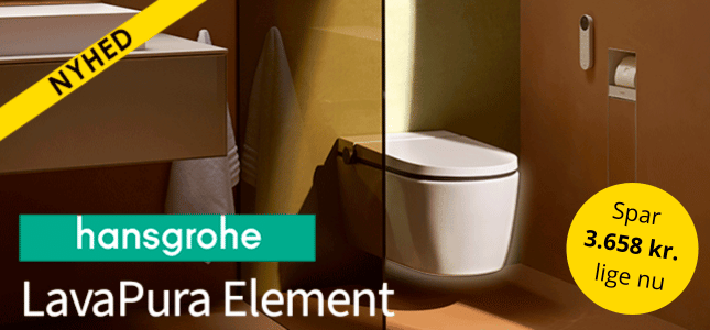Nyhed: hansgrohe LavaPura douchetoilet på tilbud