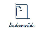 Til badeomr�det